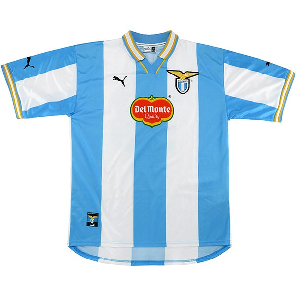 Tailandia Camiseta Lazio Primera equipo Retro 1999 2000 Azul Blanco